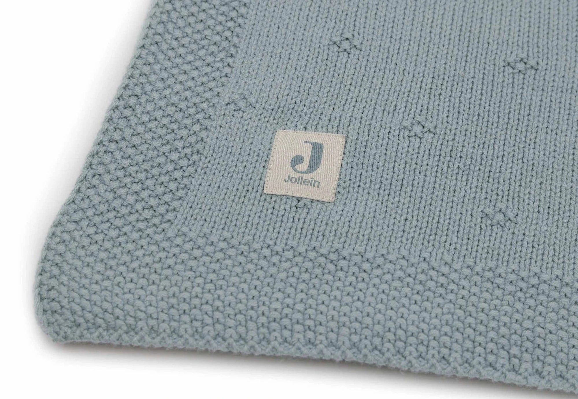 Couverture Berceau 75x100cm Cosy Knit sea green - JOLLEIN 516-511-68032 8717329386570