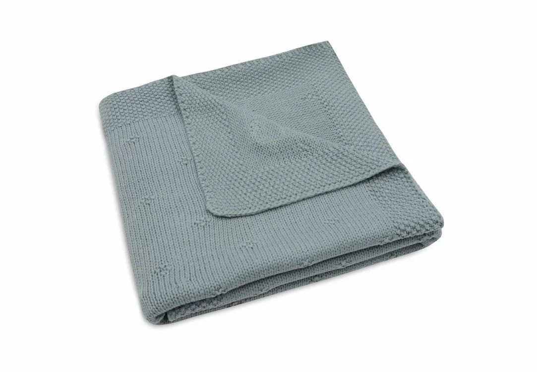 Couverture Berceau 75x100cm Cosy Knit sea green - JOLLEIN 516-511-68032 8717329386570