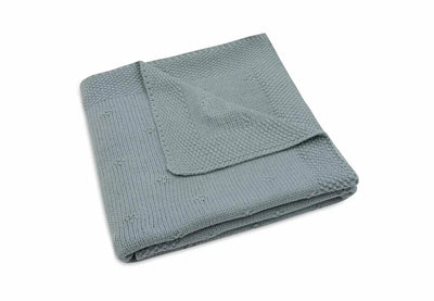 Couverture Berceau 75x100cm Cosy Knit sea green - JOLLEIN 516-511-68032 8717329386570