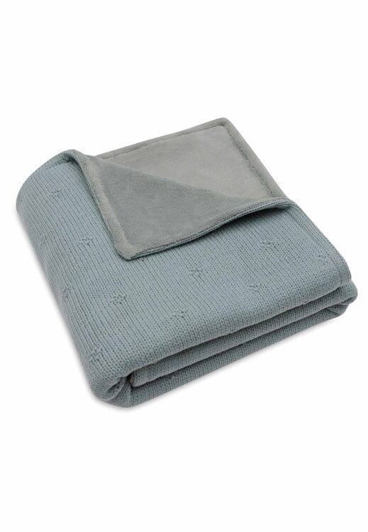 Couverture Berceau 75x100cm Cosy Knit sea green/Velvet - JOLLEIN 517-511-68035 8717329386631