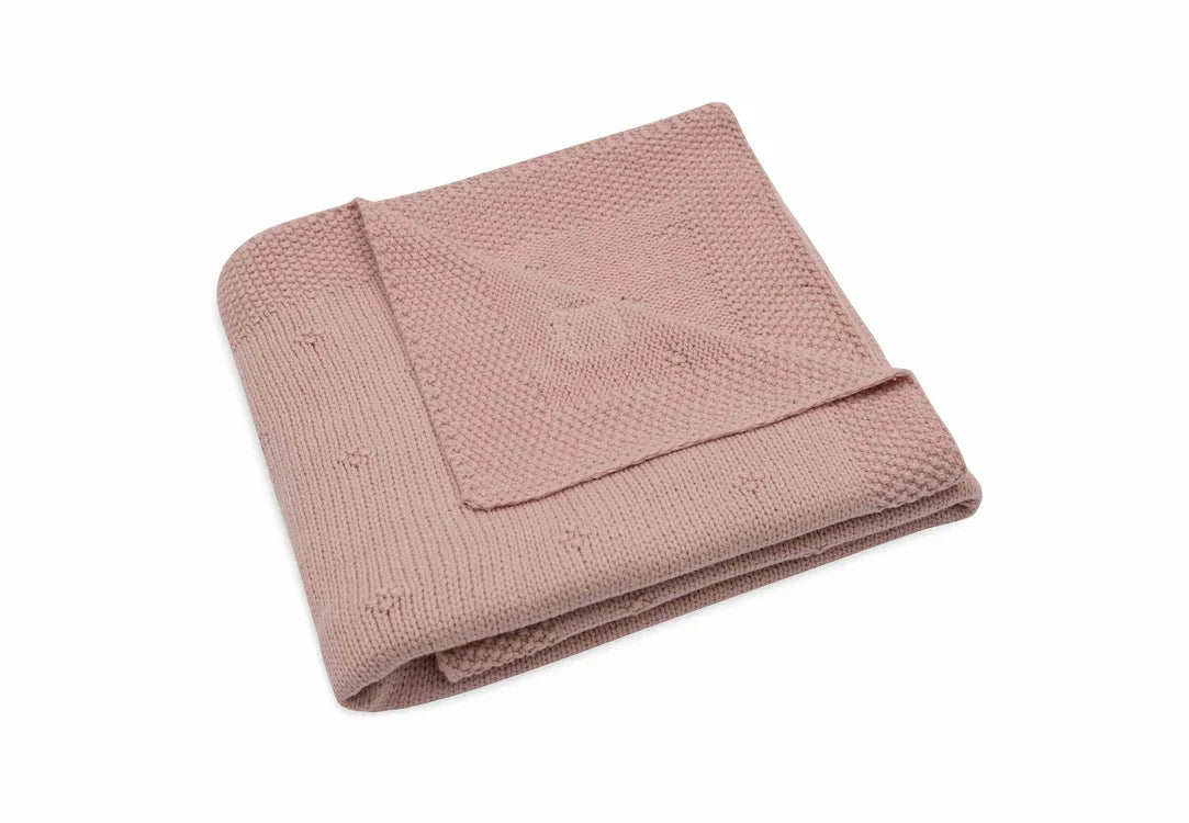 Couverture Berceau 75x100cm Cosy Knit wild rose - JOLLEIN 516-511-68031 8717329386563