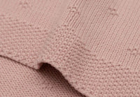Couverture Berceau 75x100cm Cosy Knit wild rose - JOLLEIN 516-511-68031 8717329386563