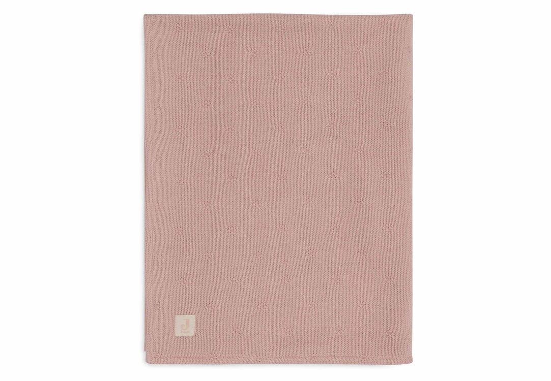 Couverture Berceau 75x100cm Cosy Knit Wild Rose/Velvet - JOLLEIN 517-511-68034 8717329386624