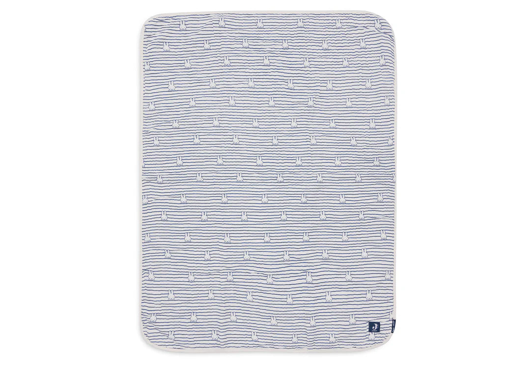 Couverture Berceau 75x100cm Miffy Stripe - Navy - JOLLEIN 521-511-68008 8717329381087