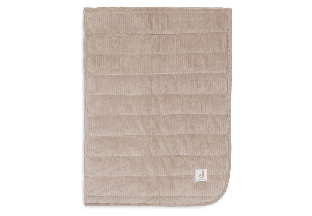 Couverture Berceau 75x100cm Velvet Rib - Milky coffee - JOLLEIN 516-511-68107 8717329395657