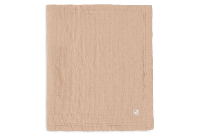 Couverture Berceau Gaze De Coton 75x100cm Jacquard Biscuit - JOLLEIN 521-511-68089 8717329393523