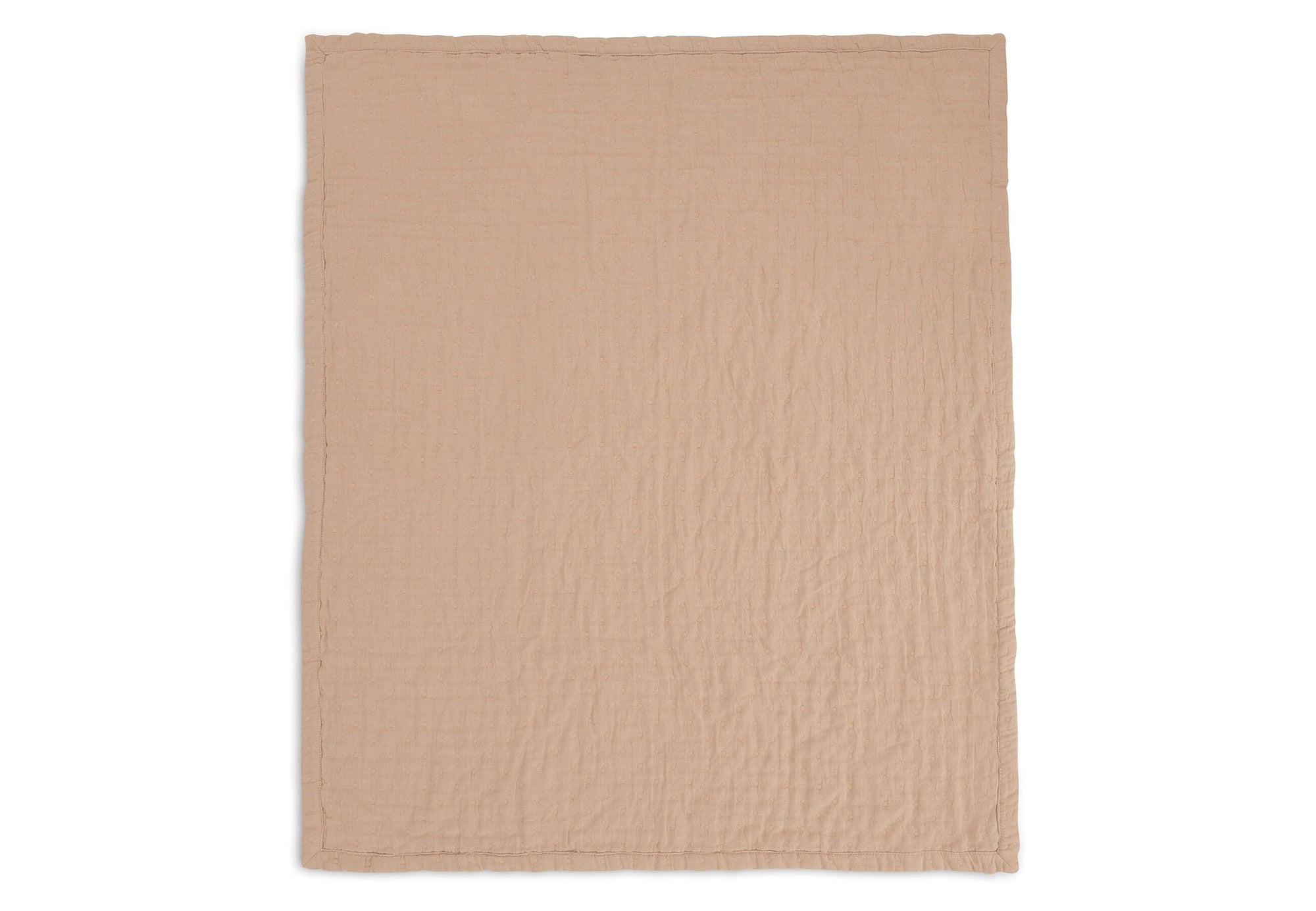 Couverture Berceau Gaze De Coton 75x100cm Jacquard Biscuit - JOLLEIN 521-511-68089 8717329393523