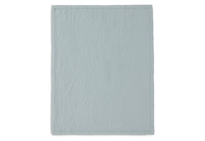 Couverture Berceau Gaze De Coton 75x100cm Jacquard Sea Green - JOLLEIN 521-511-68084 8717329393516