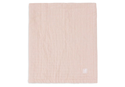 Couverture Berceau Gaze De Coton 75x100cm Jacquard Wild Rose - JOLLEIN 521-511-68082 8717329393509
