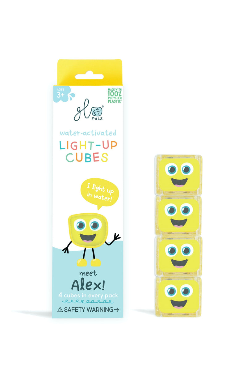 Cubes lumineux jaunes Alex - GLO PALS GPALEXCUB 850016823113