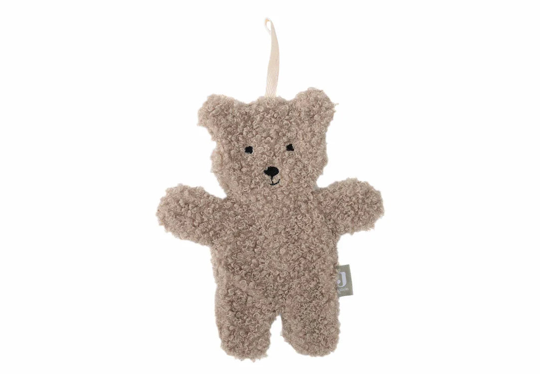 Doudou attache tétine teddy bear olive green - JOLLEIN 031-562-68062 8717329388802