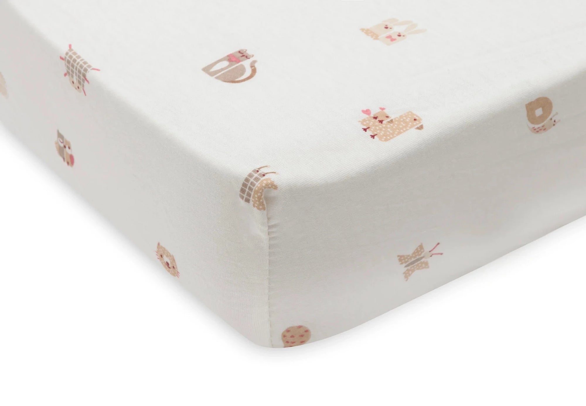 Drap-housse Jersey 60x120cm animal friends - JOLLEIN 511-507-68154 8717329400306