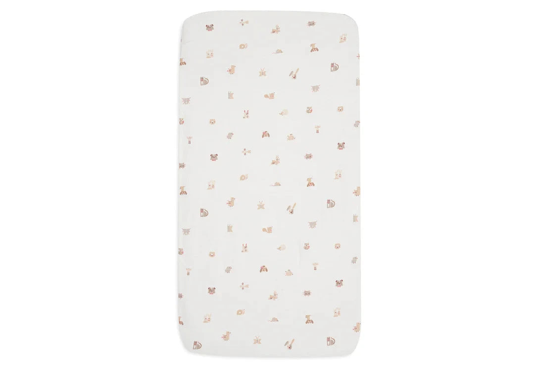 Drap housse Jersey 70x150 cm animal friends - JOLLEIN 511-565-68154 8717329400313