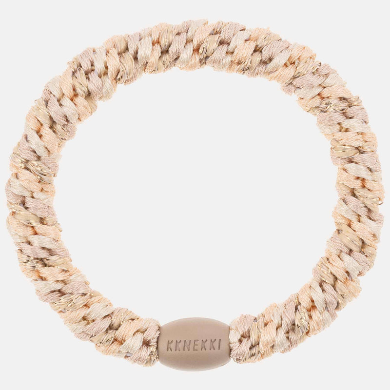 Élastique cheveux KKNEKKI Mix Powder Beige Glitter