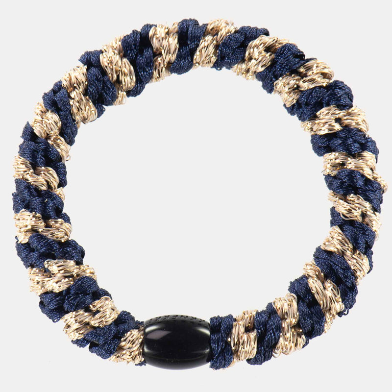 Élastique cheveux KKNEKKI Navy Beige Glitter