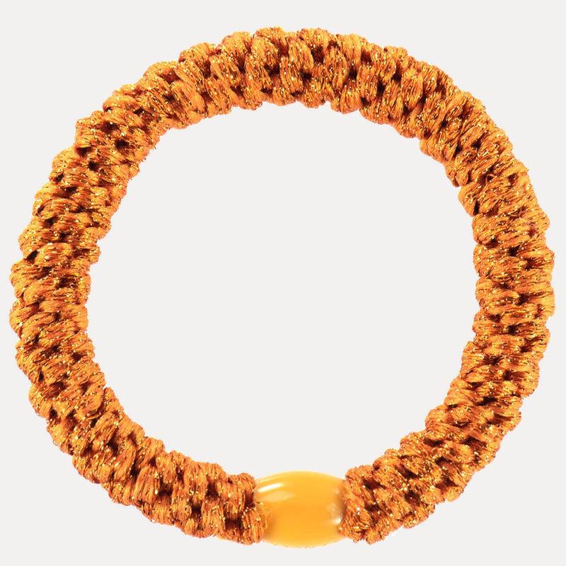 Élastique cheveux KKNEKKI Orange Glitter