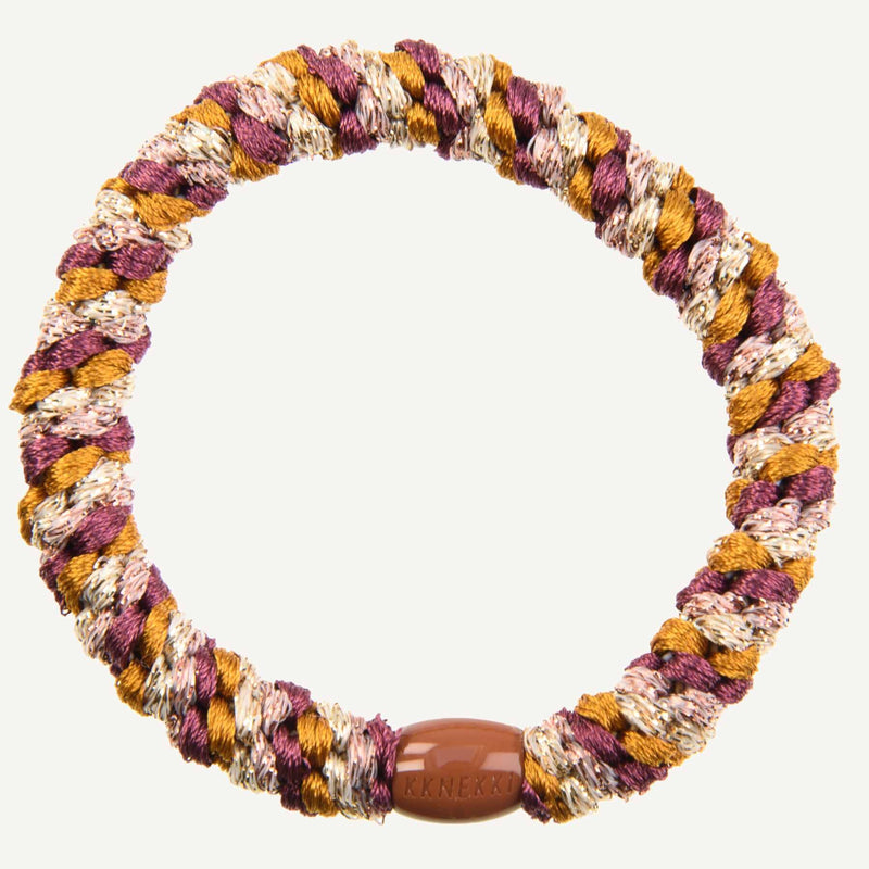 Élastique Mix Curry Rosewood glitter - KKNEKKI 5176 7072684051763