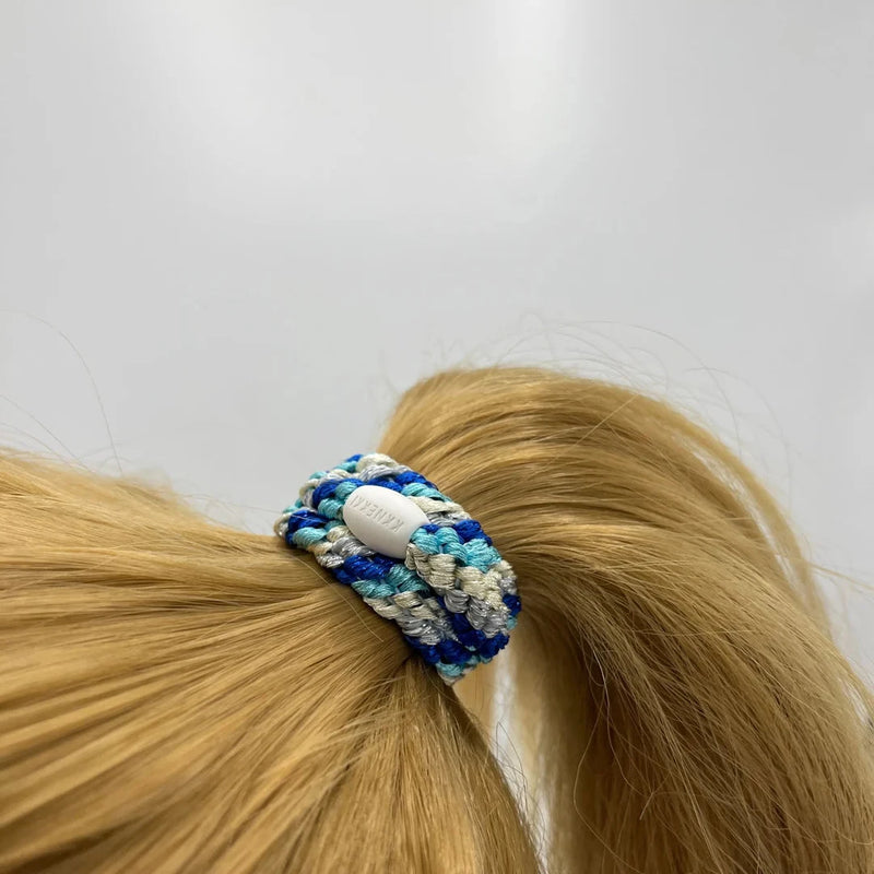 Élastique mix electric blue turquoise glitter KKNEKKI 5754