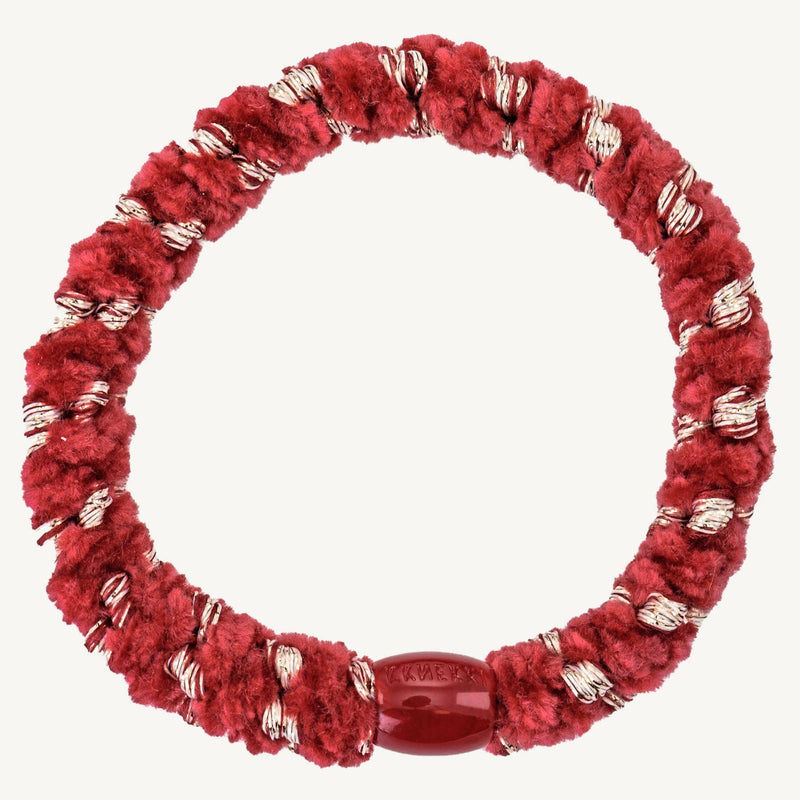 Élastique velvet stripe raspberry - KKNEKKI 5474 7072684054740