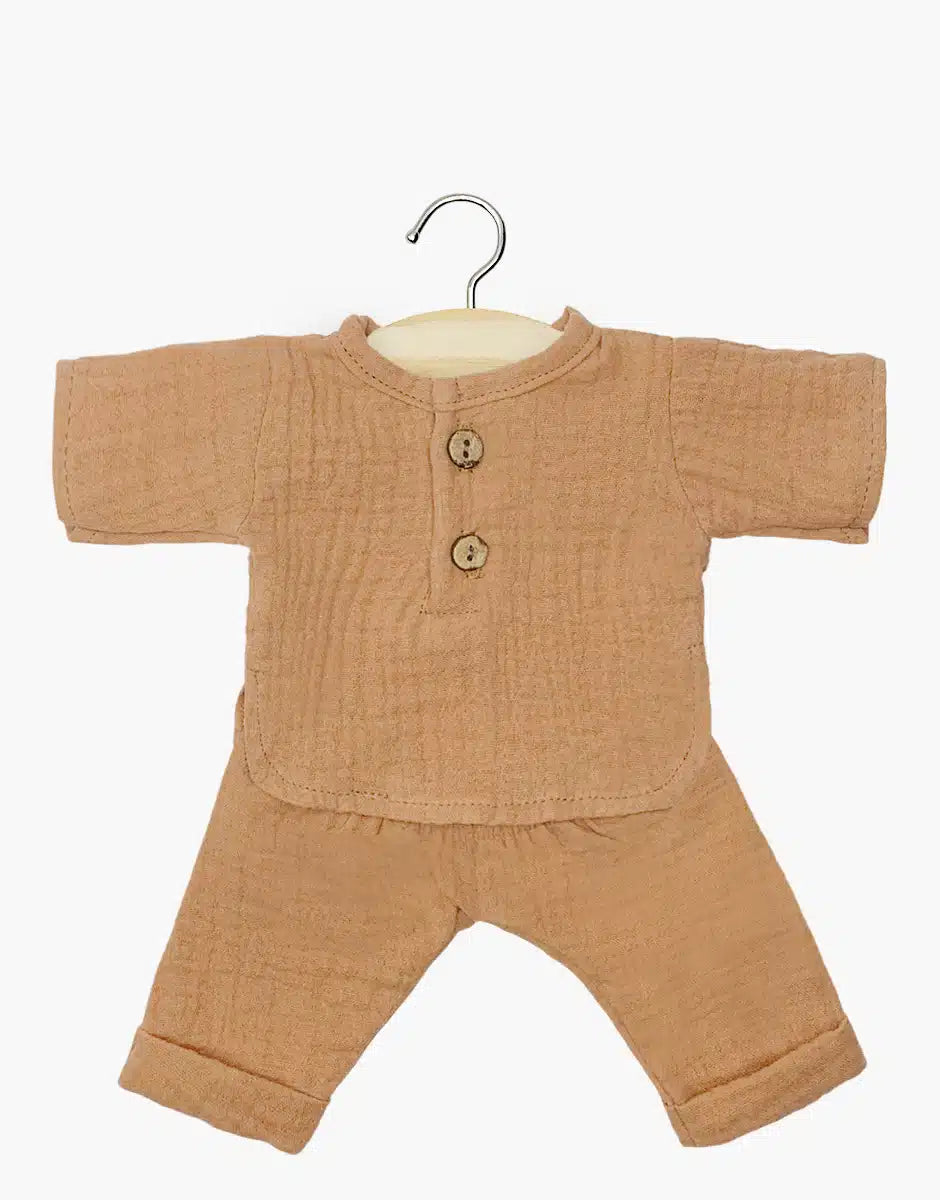 Ensemble Andrea en gaze de coton cassonade - MINIKANE CG.16.932 3701548449449