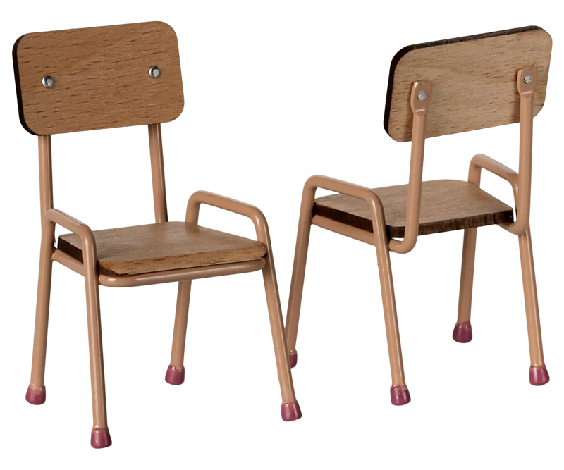 Ensemble table et chaises souris rose dark powder - MAILEG 11-5000-00