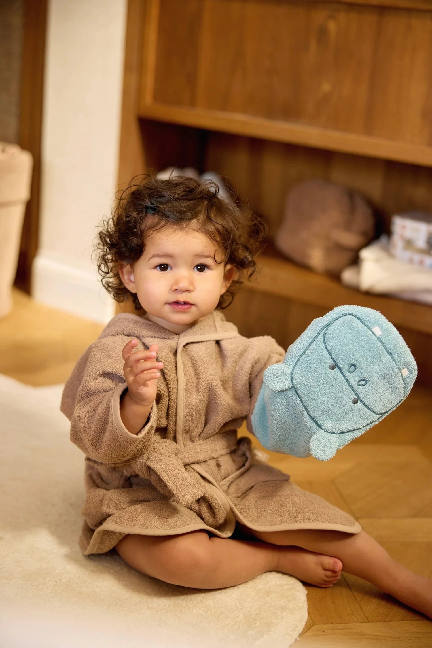 Gant de Toilette Éponge Hippo happy - Jollein