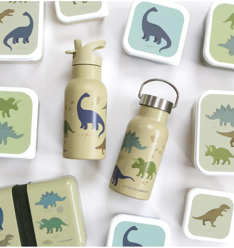 Gourde isotherme dino 350ml - A LITTLE LOVELY COMPANY DBSSDI40