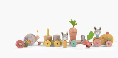 grand train d activités à tirer les trois petits lapins - Moulin Roty 678112 3575676781128