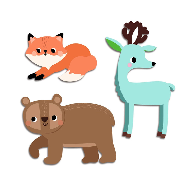 Grosses gommettes animaux de la foret - Djeco DJ00055 3070900000568