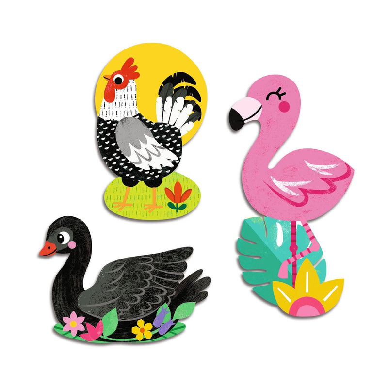 Grosses gommettes oiseaux - Djeco DJ00058 3070900000582
