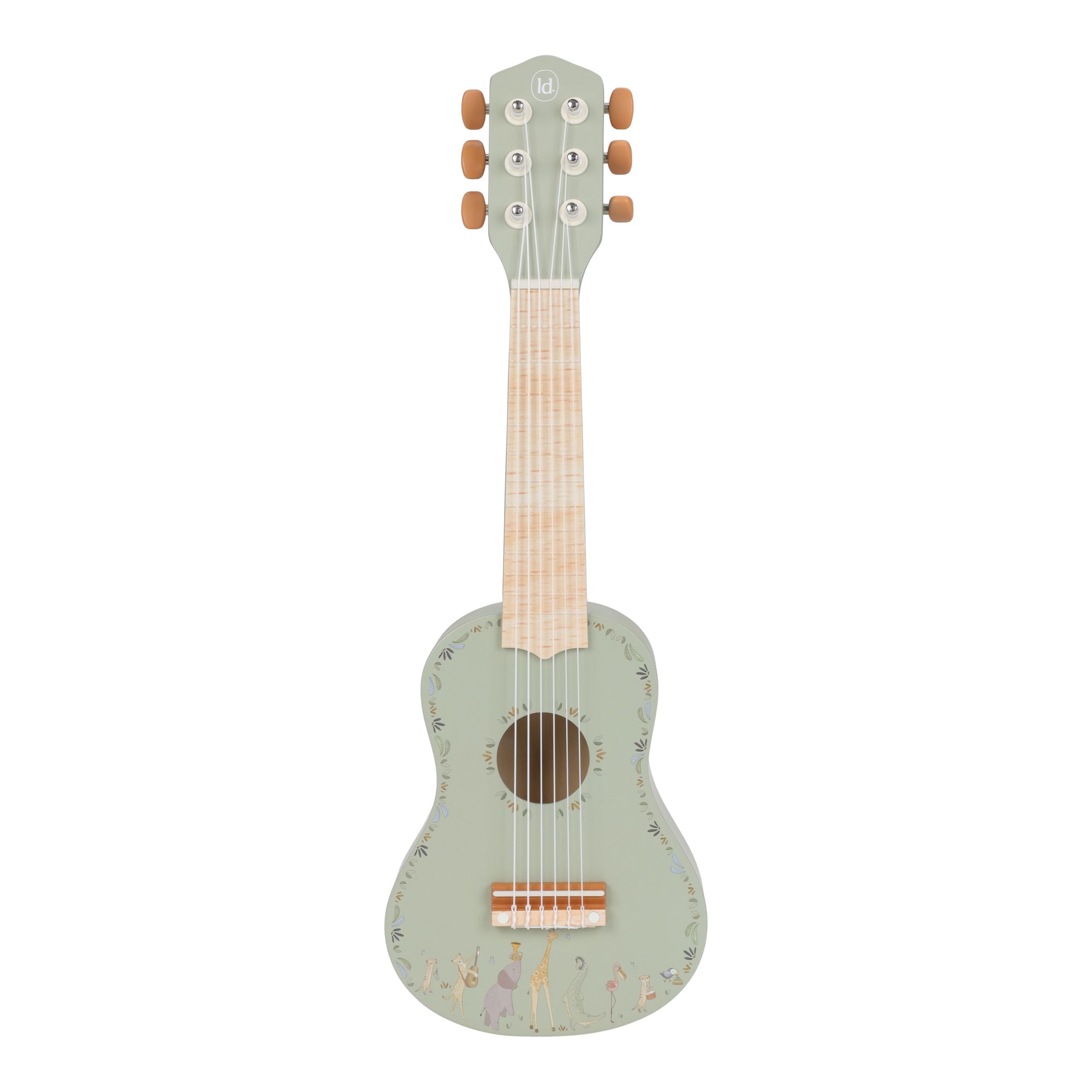 Guitare Verte en bois Safari Friends - LITTLE DUTCH