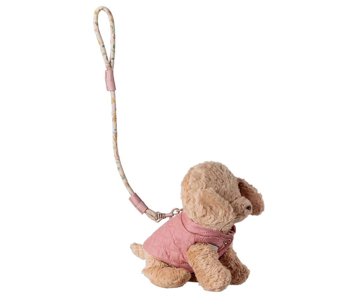 Harnais et laisse pour animaux de compagnie-rose - MAILEG 16-6913-00 5707304149514