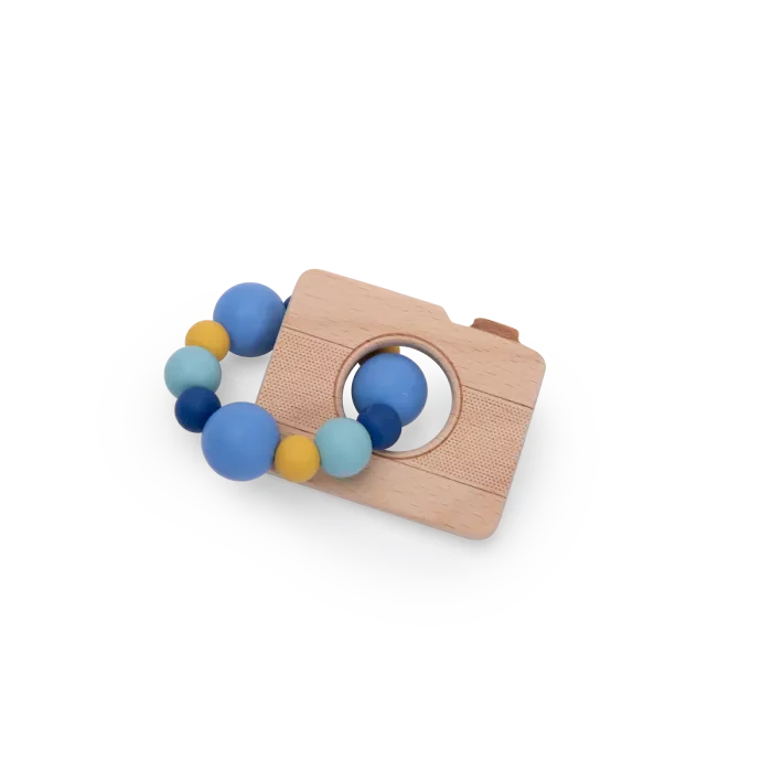 Hochet anneau de dentition appareil photo Puce et Pilou - Moulin Roty 684051 3575676840511