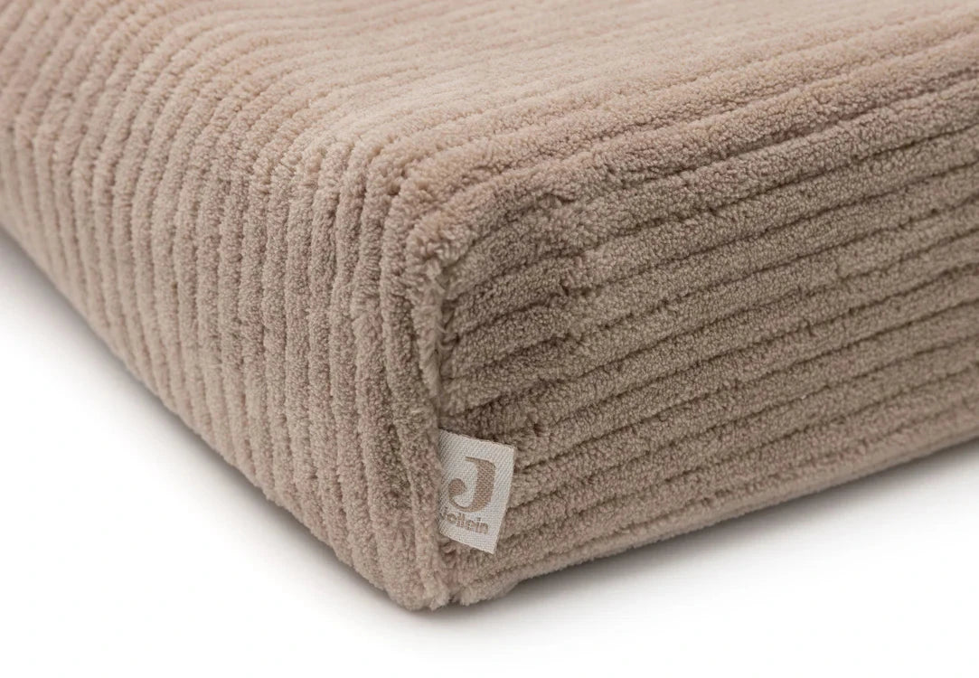 Housse matelas à Langer 50x70cm Cloudy Rib Milky Coffee- Jollein 022-503-68118 8717329400887