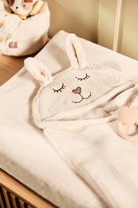 Housse matelas à Langer 50x70cm Cloudy rib oatmeal- Jollein 022-503-68119 8717329400870