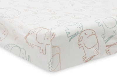 Housse matelas à langer Jersey 50x70cm Elephant Tales - Jollein 022-503-68110 8717329399488