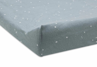 Housse matelas à langer Jersey Twinkling Sea Green - JOLLEIN 022-503-67102 8717329388253