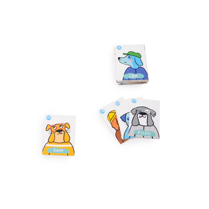 Jeu qui es tu? en bois les Loufoques- Moulin Roty 683363