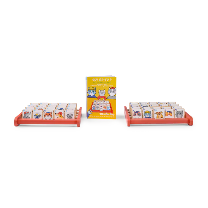 Jeu qui es tu? en bois les Loufoques- Moulin Roty 683363