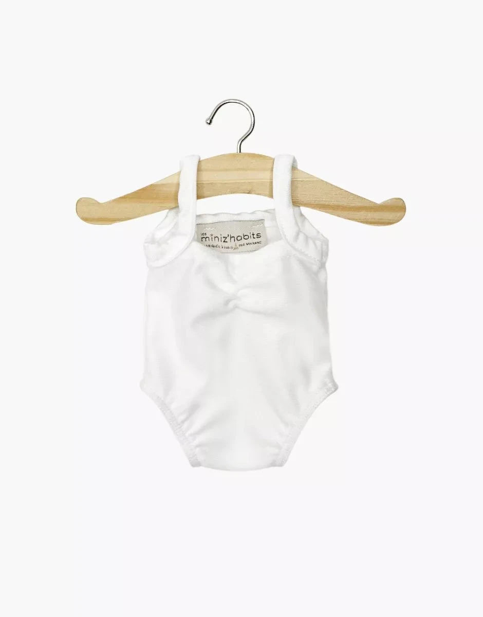 Justaucorps Anna en lycra blanc- minikane
