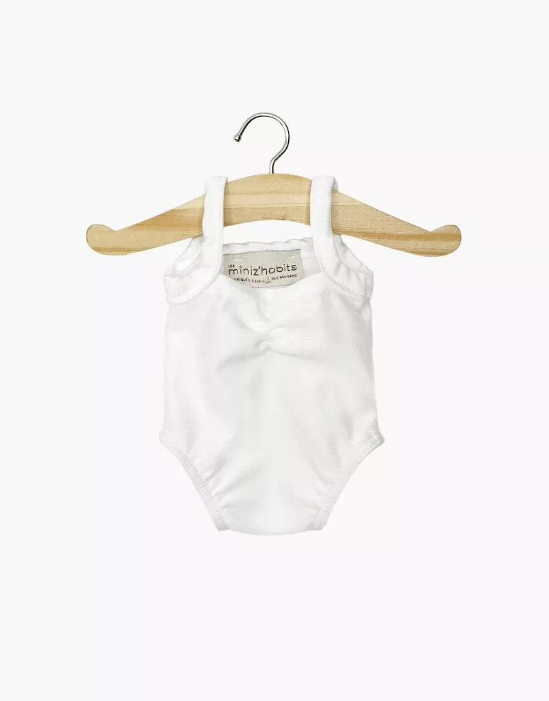 Justaucorps Anna en lycra blanc- minikane