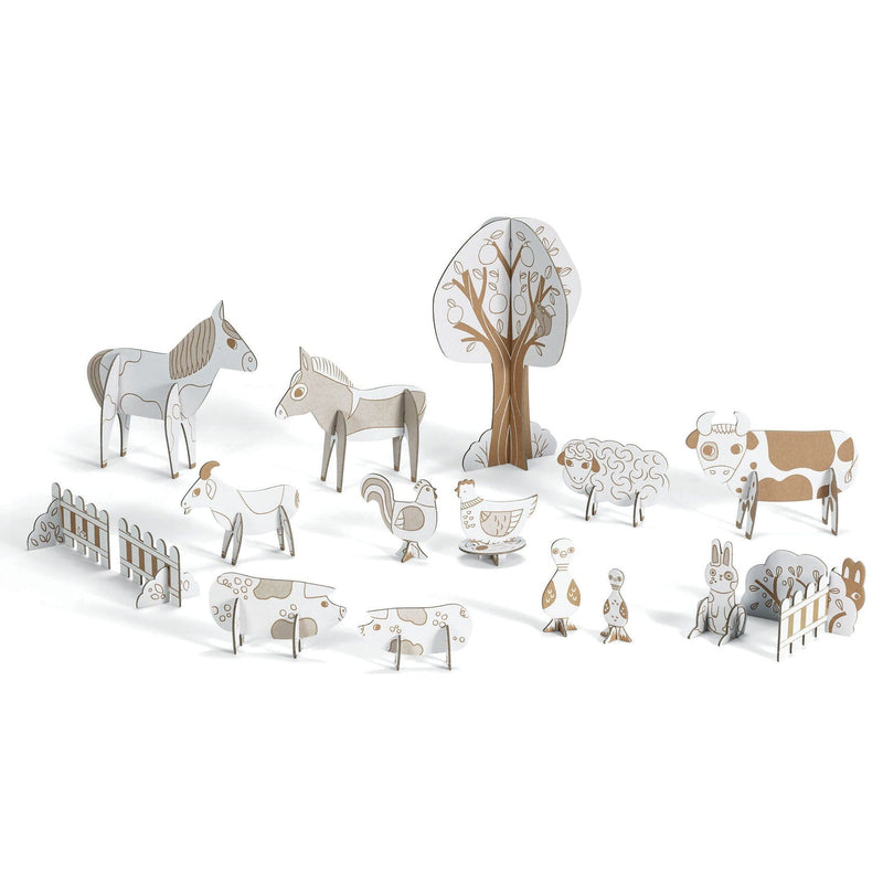 KIT DIY ANIMAUX Ferme - DJECO DJ08000 3070900080003