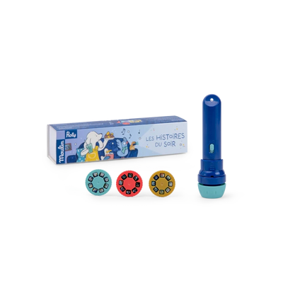 Lampe à histoires Puce et Pilou- Moulin Roty 684047 3575676840474