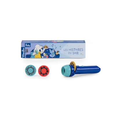 Lampe à histoires Puce et Pilou- Moulin Roty 684047 3575676840474