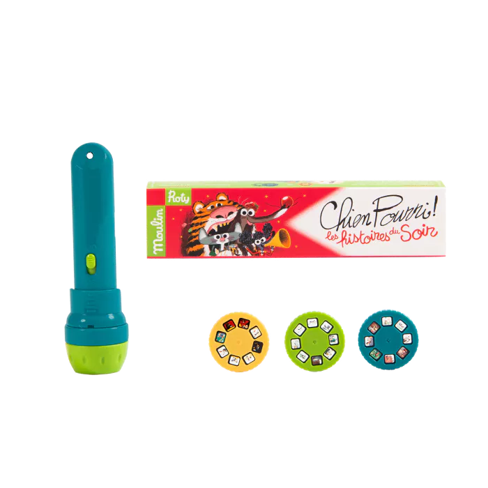 Lampe à histoires rouge Chien pourri Ecole des loi - Moulin Roty 894364 3575678943647