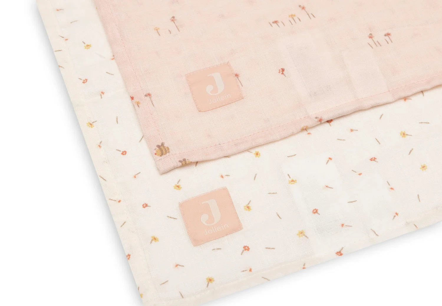Lange gaze de Coton Large 115x115cm Pretty Picnic (2pack) - JOLLEIN