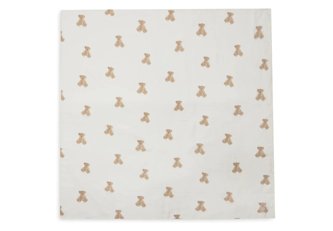 Lange gaze de coton large 115x115cm teddy bear (2p) - JOLLEIN 535-852-66095 8717329369436