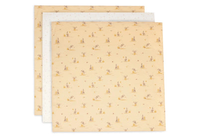 Lange gaze de Coton Small 70x70cm Kangaroots (3pack) - JOLLEIN