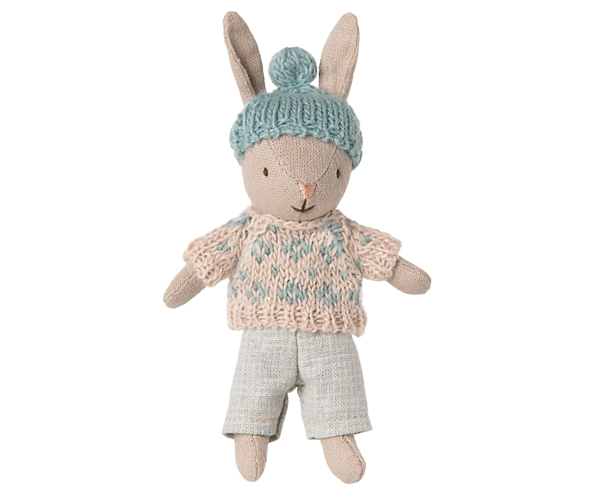 Lapin Hiver Micro sable menthe - MAILEG 16-5021-00 5707304147701