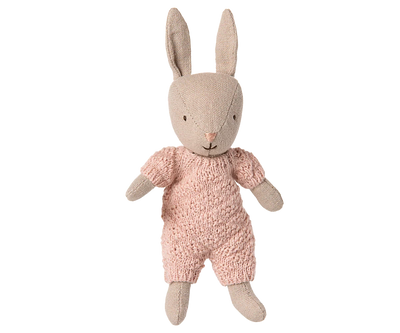 Lapin Micro Sable Combinaison tricot Rose - MAILEG 16-5024-00 5707304147725
